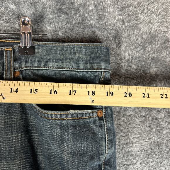 7 For All Mankind Jeans Mens 38 Bootcut Denim Distressed Classic Casual Pants - Picture 6 of 10
